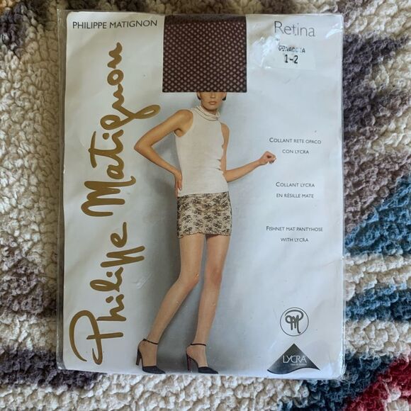 NIP Philippe Matignon Fishnet Mat Pantyhose - Picture 1 of 2